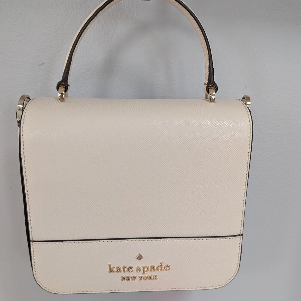 Kate Spade Staci Square Crossbody - Beige/Ivory
